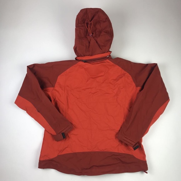 L L Bean Womens Windbreaker Jacket Orange Nylon M - Picture 2 of 8